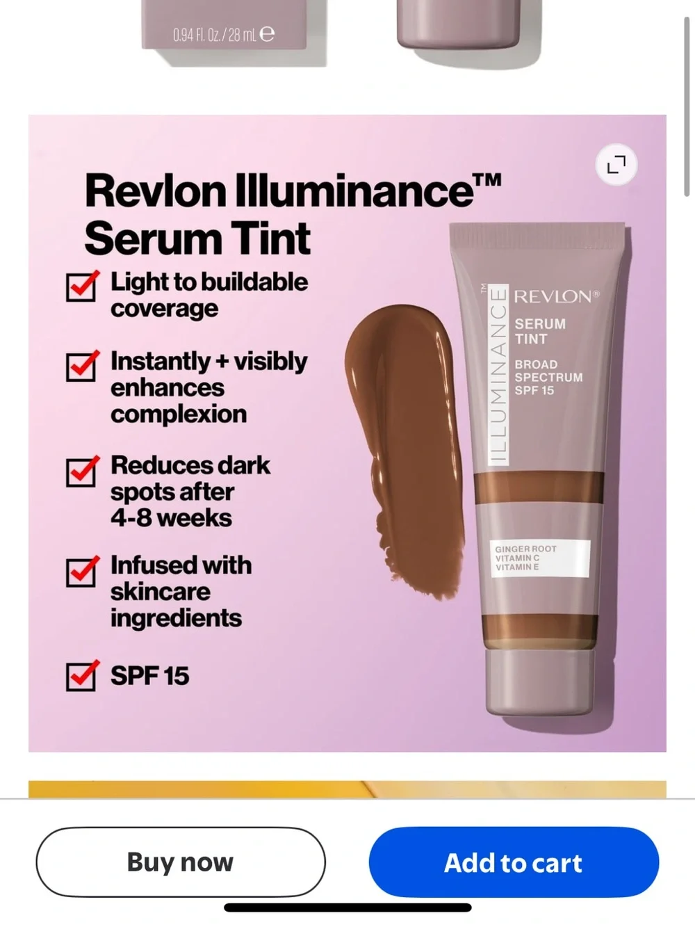 Revlon Illuminance Serum Tint SPF 15 - Ginger Root (Brown) Variety Pack